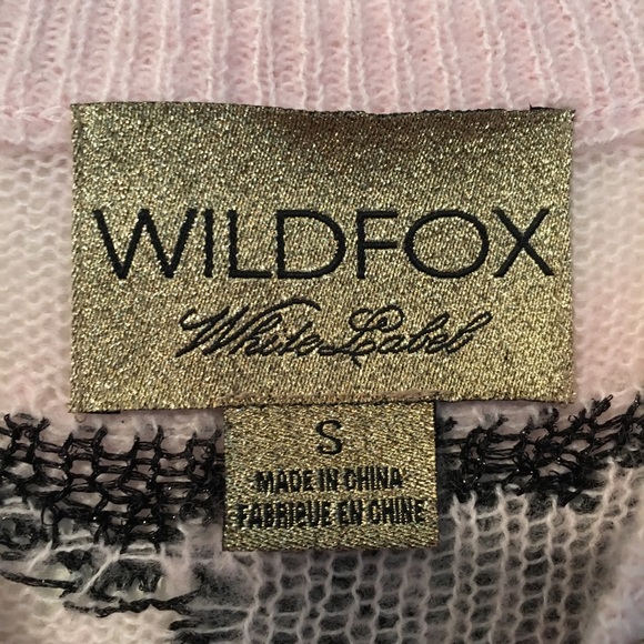 WILDFOX PINK GREAT CATSBY PARTY SWEATER - Picture 4 of 5